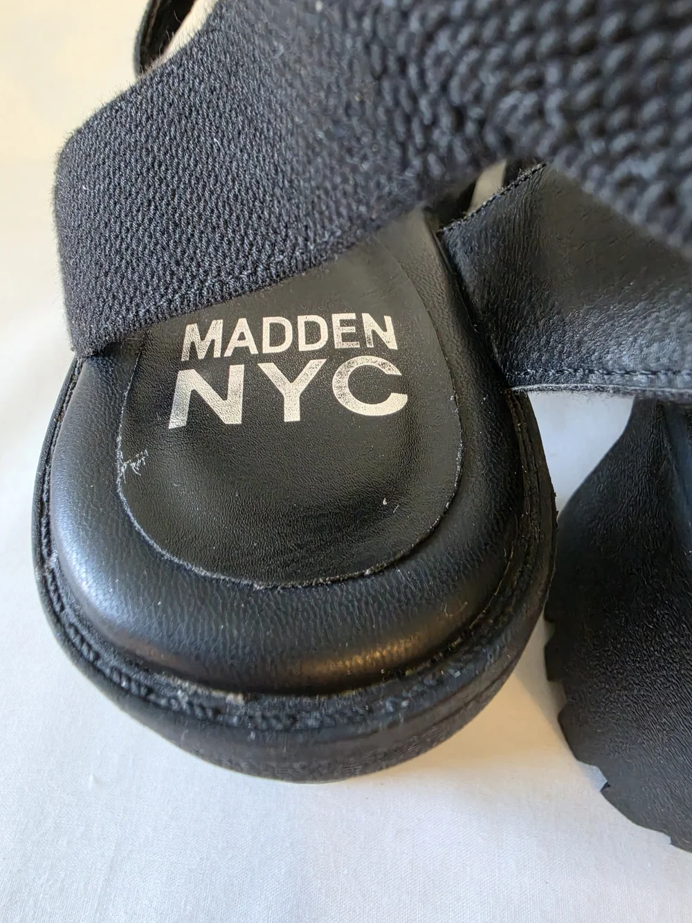 Y2K Madden NYC Women's Black Chunky Platform Sandals Size 10